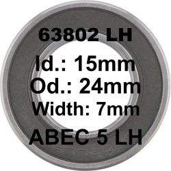 A5 Bearing | 63802 LH 15x24x7