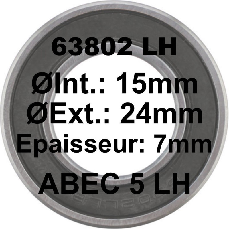A5 Bearing | 63802 LH 15x24x7 A5 Bearing | 63802 LH 15x24x7