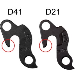 Patte de dérailleur GH-014 (D41 moulée)