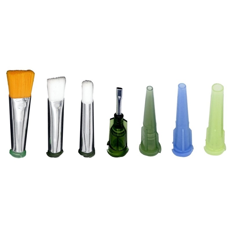 Kit de brosses et d'embouts pour seringue Luer-Lock Kit de brosses et d'embouts pour seringue Luer-Lock