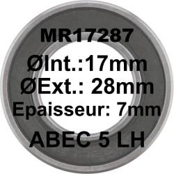 A5 Bearing | MR17287 LLB 17x28x7 ( 63803 D28)
