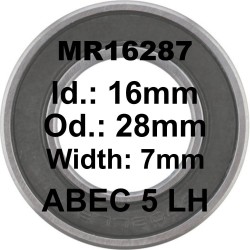 Roulement MR16287 LLB 16x28x7 (6902 D16)