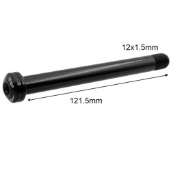 121.5x12x1,5mm Front axle - FB1215BK001