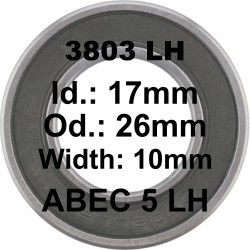 Roulement 3803 LH 17x26x10