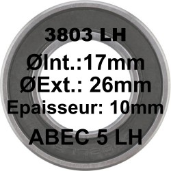 Roulement 3803 LH 17x26x10