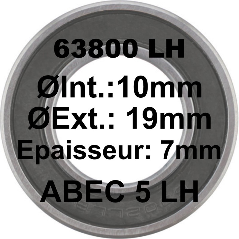 A5 Bearing | 63800 LH 10x19x7 A5 Bearing | 63800 LH 10x19x7