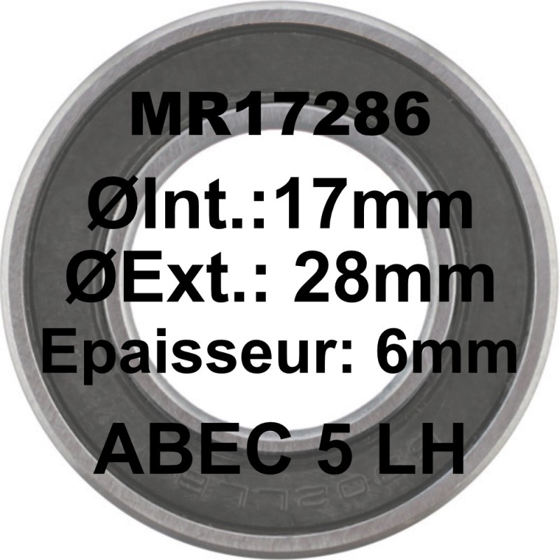 A5 Bearing | MR17286 LLB 17x28x6 A5 Bearing | MR17286 LLB 17x28x6