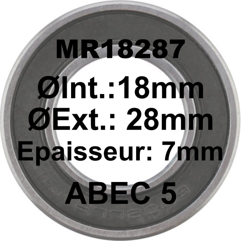 A5 Bearing | MR18287 LLB 18x28x7 A5 Bearing | MR18287 LLB 18x28x7