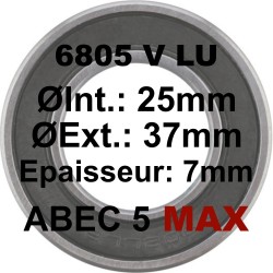 A5 MAX Bearing | 6805 MAX LLU 25x37x7mm (V TYPE)