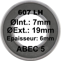 Roulement 607 LH 7x19x6