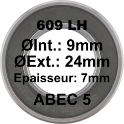 Roulement 609 LH 9x24x7
