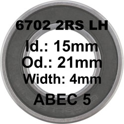 Roulement 6702 2RS LH 15x21x4