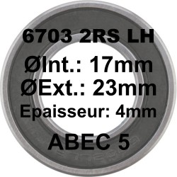 A5 Bearing | 6703 2RS LH 17x23x4