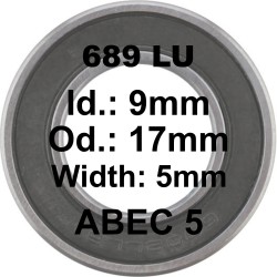 Roulement 689 LU 9x17x5