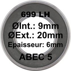 Roulement 699 LH 9x20x6
