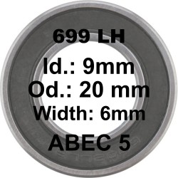 Roulement 699 LH 9x20x6