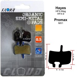 CLOUD Disc brake pads BP-01 Semi Metal