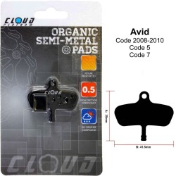 CLOUD Disc brake pads BP-34 Semi metal