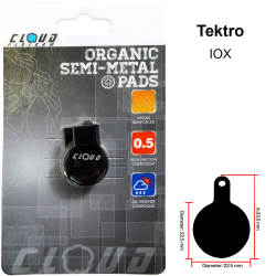 CLOUD Disc brake pads BP-46 Semi metal