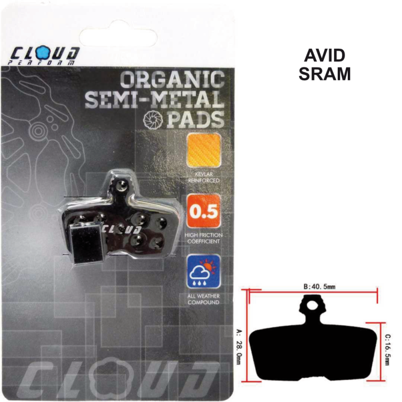 CLOUD Disc brake pads BP-53 Semi metal