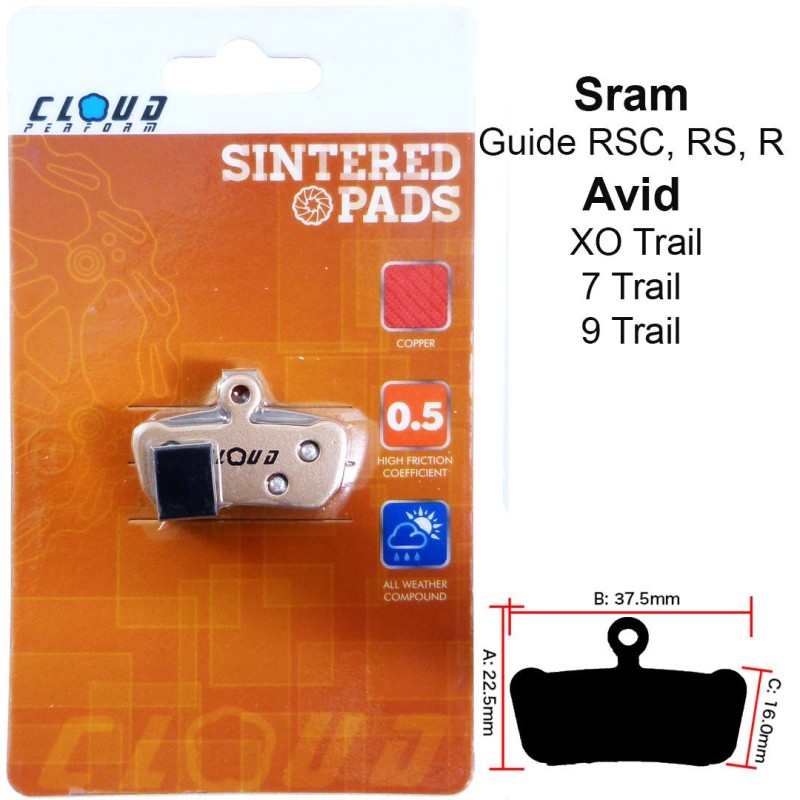 CLOUD Disc brake pads BP-57S Metal