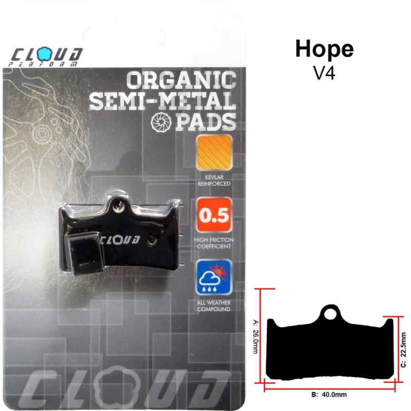 CLOUD Disc brake pads BP-58 Semi metal
