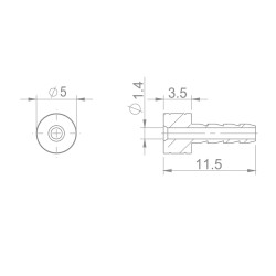 CLOUD Aiguille 2,1 mm pour frein AVID