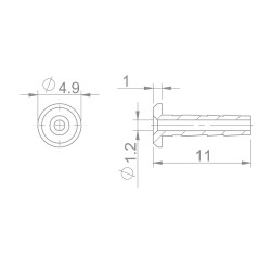 CLOUD Aiguille 2,1 mm pour frein FORMULA