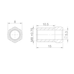 CLOUD Compression Nut M8 AVID