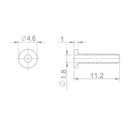 CLOUD Aiguille 2,1 mm pour frein SHIMANO BH90