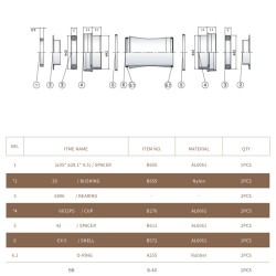 CLOUD Boitier BB30 29mm (Sram Dub)