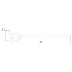Split Pin for SHIMANO / AVID Brake Pads
