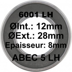 A5 Bearing | 6001 LH 12x28x8