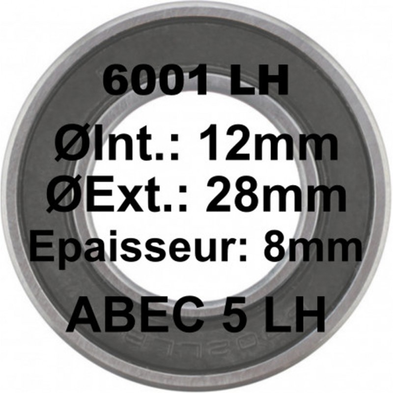 A5 Bearing | 6001 LH 12x28x8 A5 Bearing | 6001 LH 12x28x8