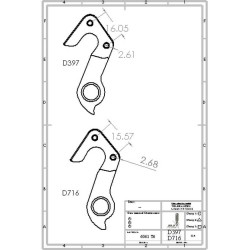 D397 derailleur hanger GT