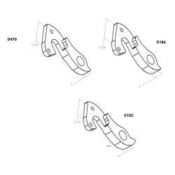 D470 derailleur hanger