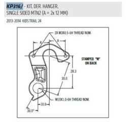 D600 derailleur hanger CANNONDALE - KP316