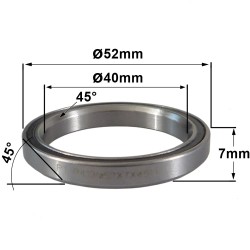 Roulement R413 40 x 52 x 7 (45°x45°)