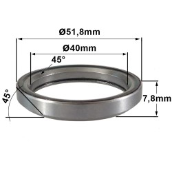 Roulement R440 40 x 51.8 x 7,8 (45°x45°)