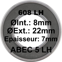 Roulement 608 LH 8x22x7