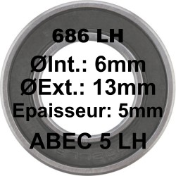 Roulement 686 LH 6x13x5
