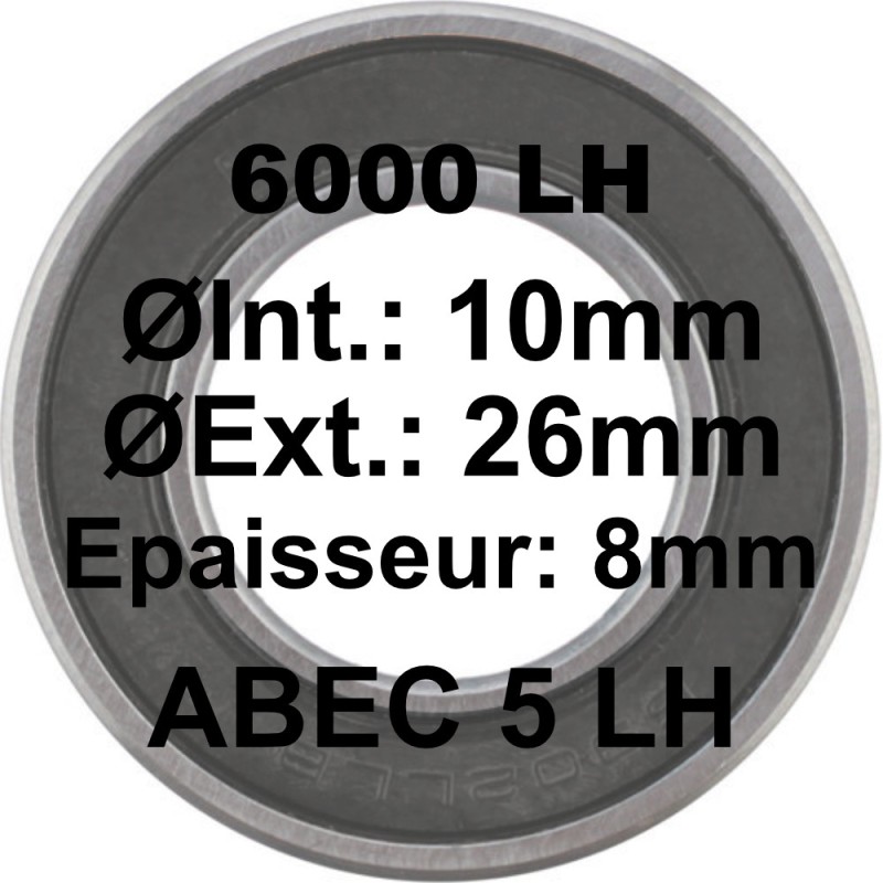 A5 Bearing | 6000 LH 10x26x8 A5 Bearing | 6000 LH 10x26x8