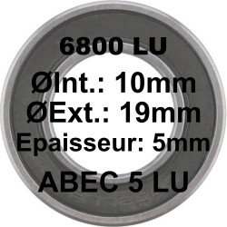 Roulement 6800 LU 10x19x5