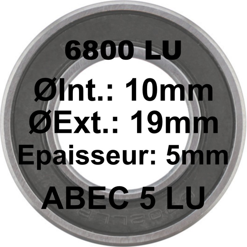 A5 Bearing | 6800 LU 10x19x5 A5 Bearing | 6800 LU 10x19x5