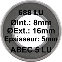 Roulement 688 LU 8x16x5