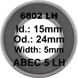 A5 Bearing | 6802 LH 15x24x5