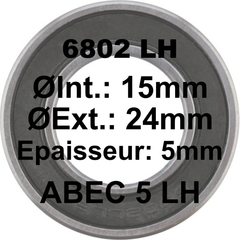 A5 Bearing | 6802 LH 15x24x5 A5 Bearing | 6802 LH 15x24x5