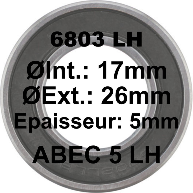 A5 Bearing | 6803 LH 17x26x5 (61803) A5 Bearing | 6803 LH 17x26x5 (61803)