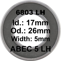A5 Bearing | 6803 LH 17x26x5 (61803)