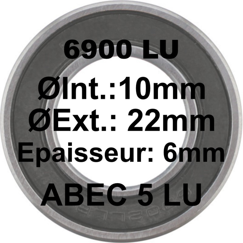A5 Bearing | 6900 LU 10x22x6 A5 Bearing | 6900 LU 10x22x6